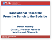 Translational Research: From the Bench to the Bedside