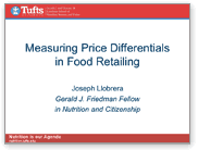 Measuring Price Differentials in Food Retailing